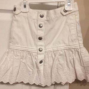 Beautiful white button up skirt by polo size 5